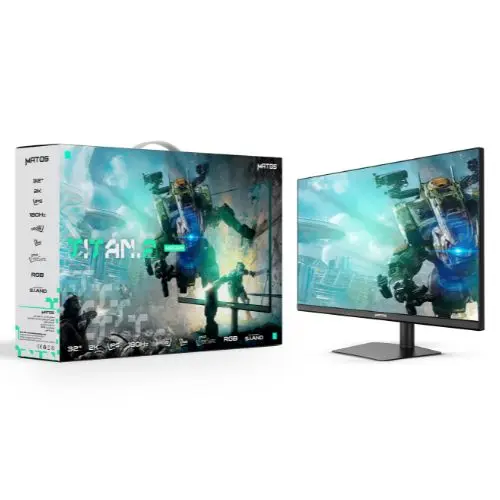 MONITEUR MATOS MSG32K TITAN-2 180HZ IPS 32 POUCE ADJUSTABLE BLACK QHD 2K